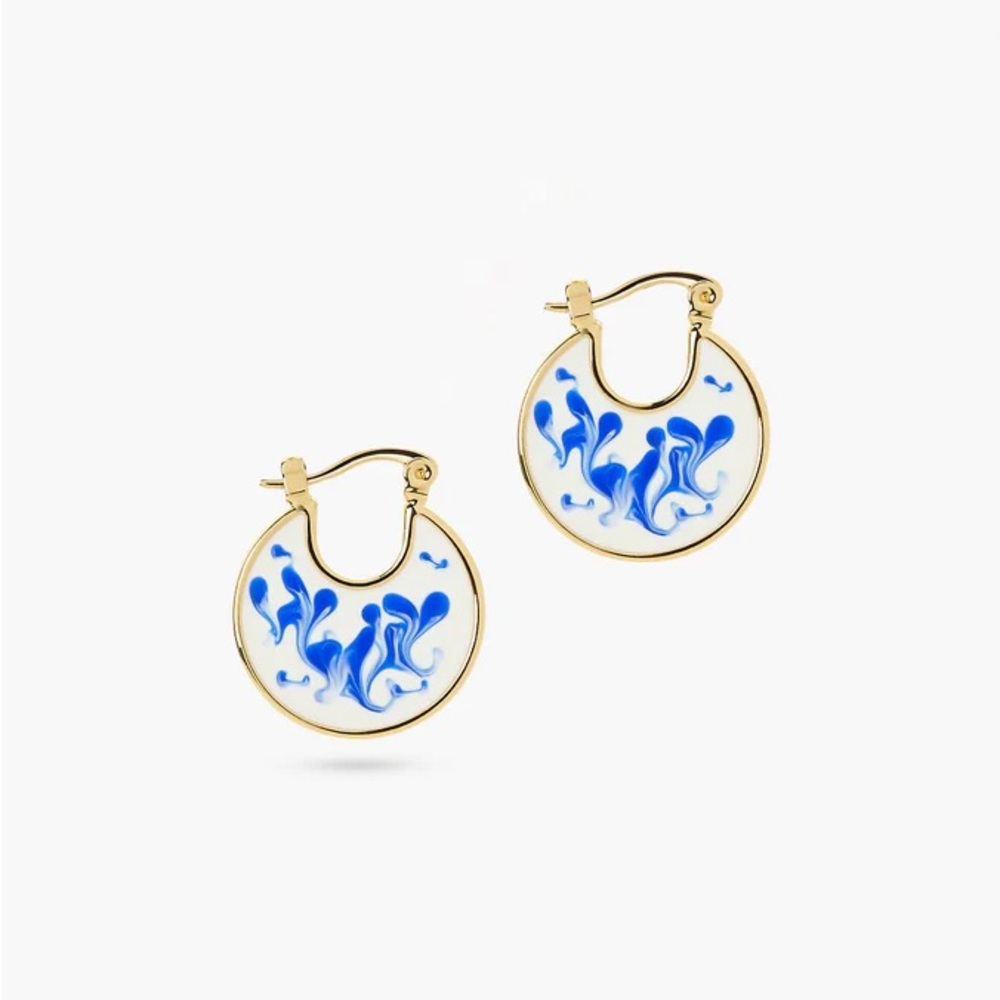 Ana Luisa Hana Marble Blue earrings